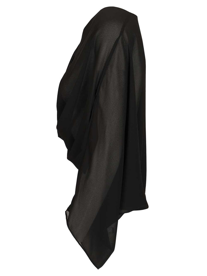 Mm6 Maison Margiela Long-Sleeved Top Tops - Black | 60647ea7e17e7472f5897cd076f77adabfb03dda