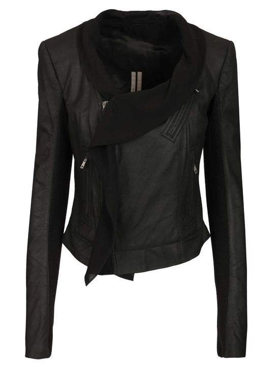 Scarf Biker Jackets Black