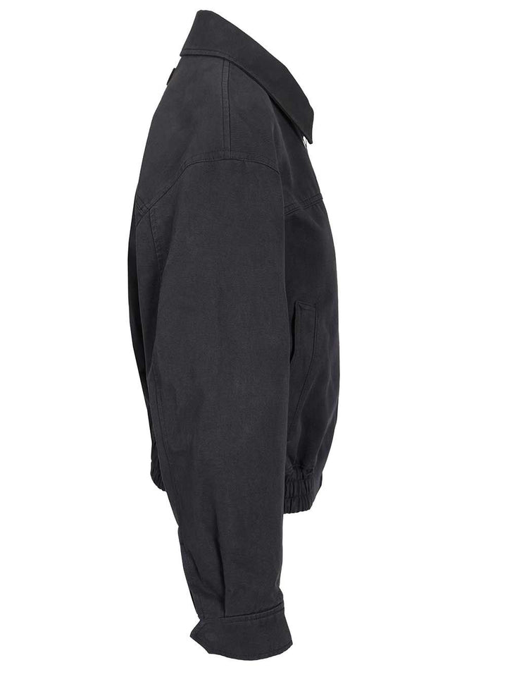 Dunst Unisex Collared Blouson Jacket Jackets - Blue | e840a76b57038370032d9ec38a95ccc760434b42
