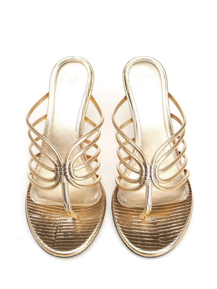 Alevi' Milano Lady 75 Mule Sandals - Gold | 2028a745daddb1b1b6327010fa631013b935a23b