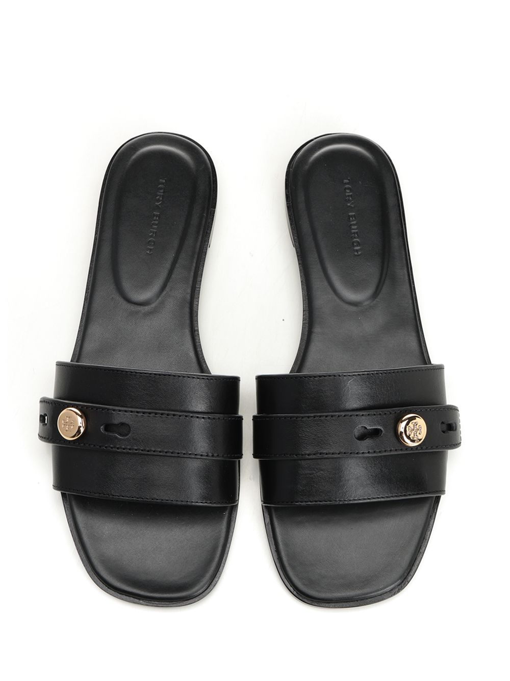 Tory Burch Romy Slider Sandal Sandals - Black | 19ba8b5fb8bc59396266d664a5f05d7111185149