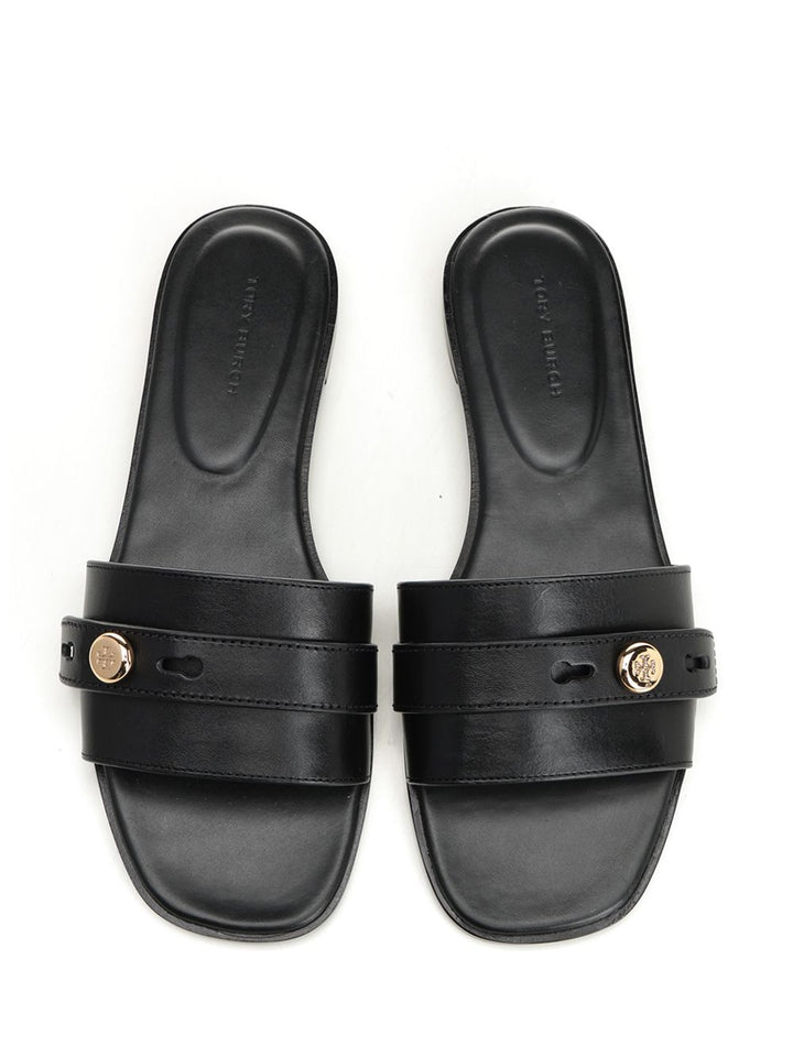 Tory Burch Romy Slider Sandal Sandals - Black | 19ba8b5fb8bc59396266d664a5f05d7111185149