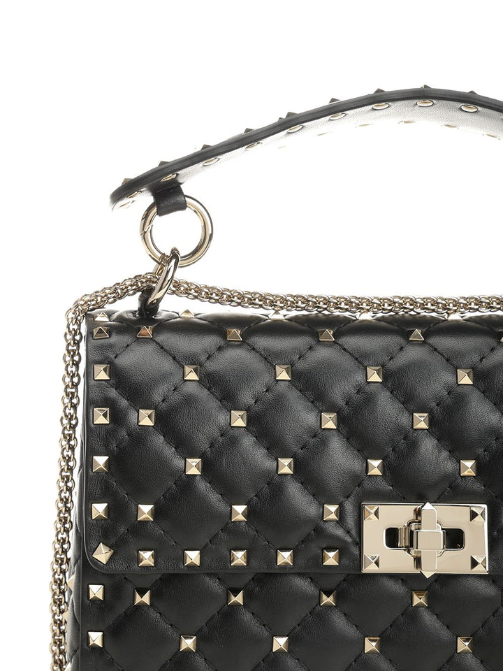 Valentino Garavani Rockstud Spike Shoulder Bags - Black | 541d47f661a017b8a8e91b9db66c4b379aded16f