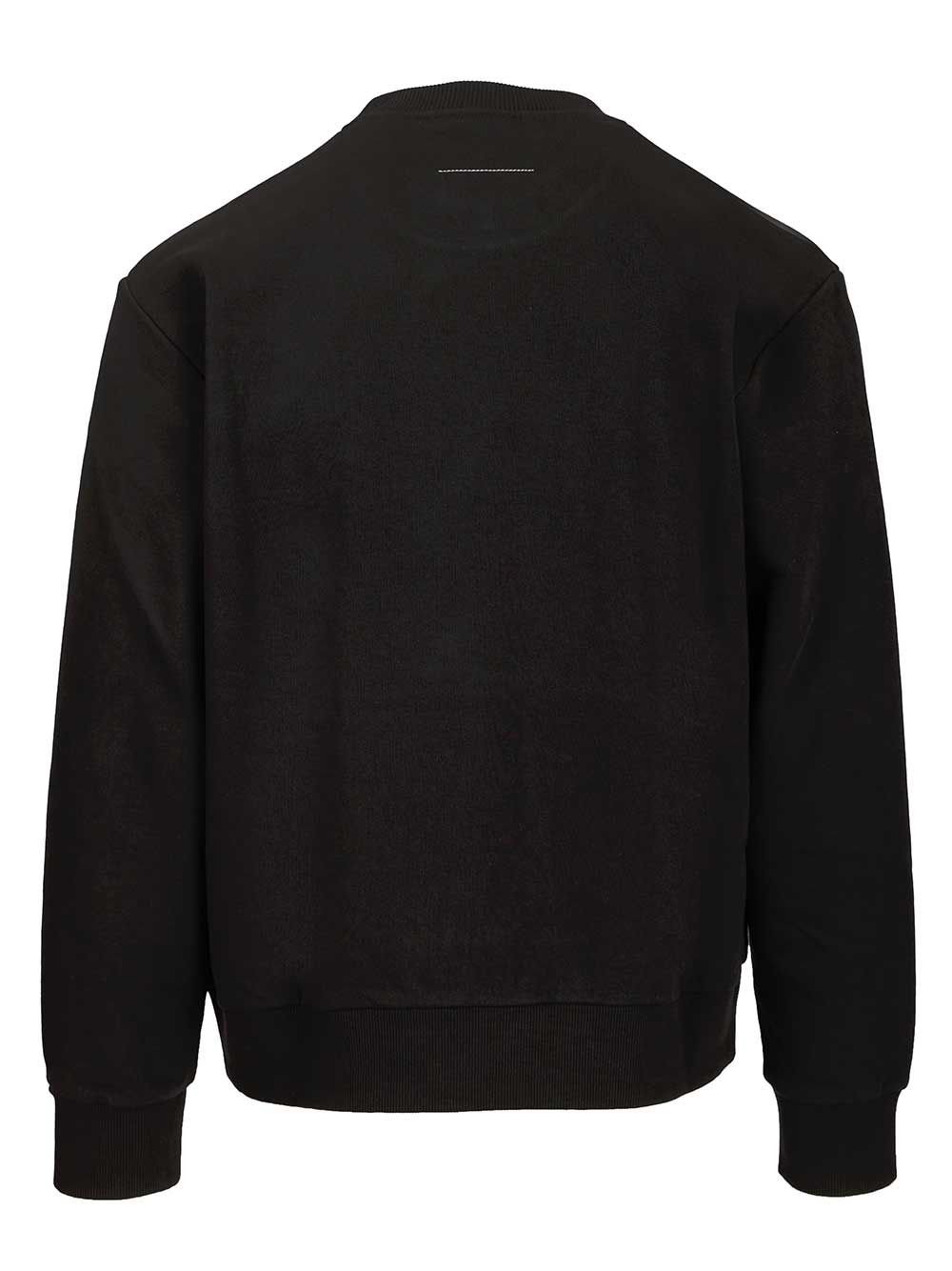 Mm6 Maison Margiela Spray Print Sweatshirt Sweatshirts - Black | 3f24b790d4aada5b47c34055de7f81e40cb0baca