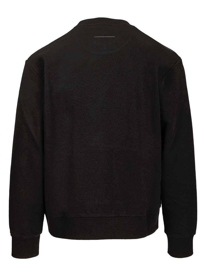 Mm6 Maison Margiela Spray Print Sweatshirt Sweatshirts - Black | 3f24b790d4aada5b47c34055de7f81e40cb0baca