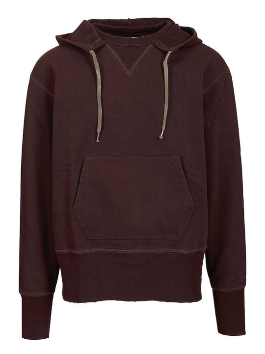 Cotton Hooded Sweatshirt Sweatshirts Bordeaux