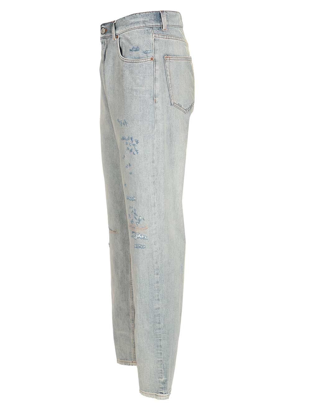 Mm6 Maison Margiela Regular Fit Jean Jeans - Light blue | a9668262b6014f93e62b21235c908140cf313765