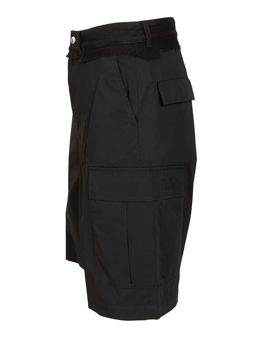 Mm6 Maison Margiela Shorts Trousers - Black | 01615fb5d99cb39fdb1ca3cc010fb8221a446f8c