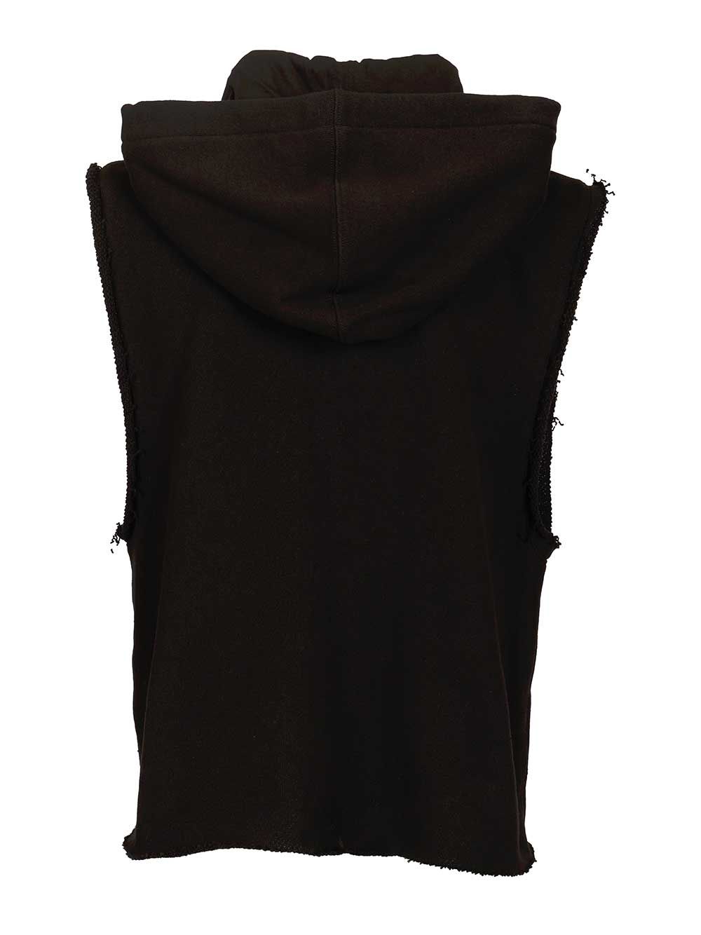 Rick Owens Cotton Jersey Vest Sweatshirts - Black | dc3b3e8b2705298ce0ebc5f4d41a626156678a44
