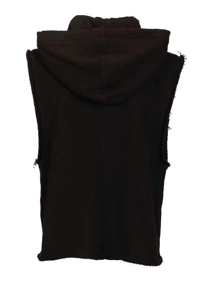 Rick Owens Cotton Jersey Vest Sweatshirts - Black | dc3b3e8b2705298ce0ebc5f4d41a626156678a44