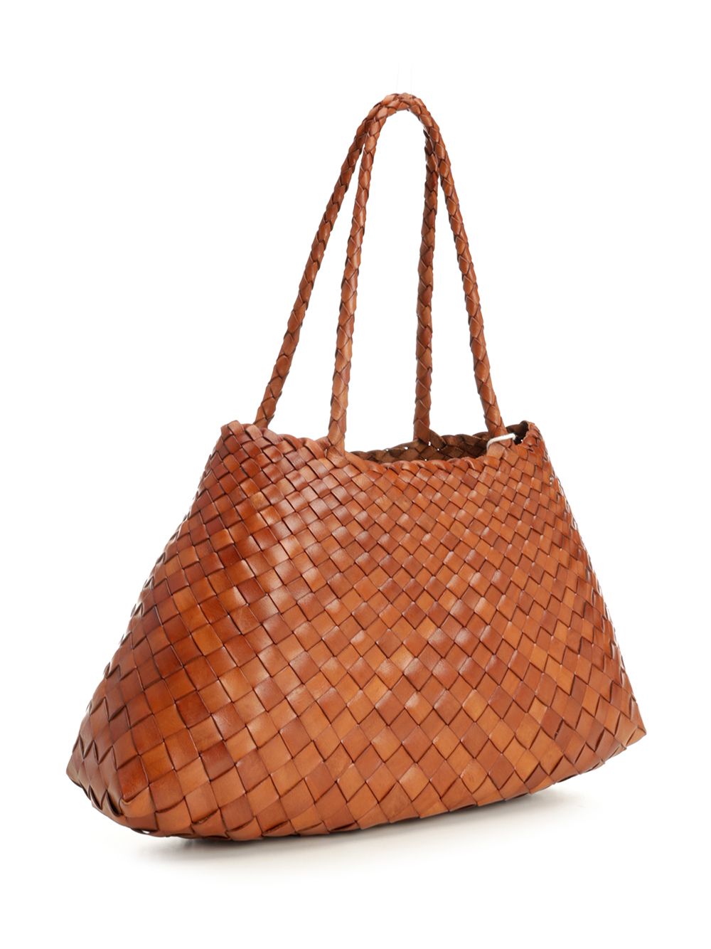 Dragon Diffusion Santa Croce Big Woven Leather Tote Bag Shoulder Bags - Brown | 3d07648765e511f59111f89b6a2303b048ee140b