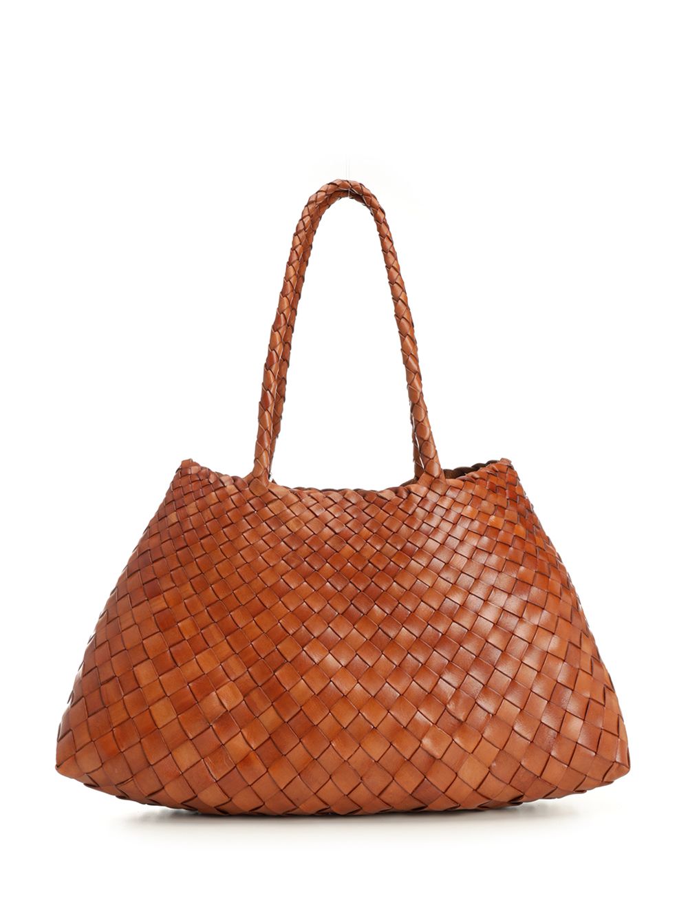 Dragon Diffusion Santa Croce Big Woven Leather Tote Bag Shoulder Bags - Brown | ccd5e499f89440827827a9e1e00b4d5486682f09