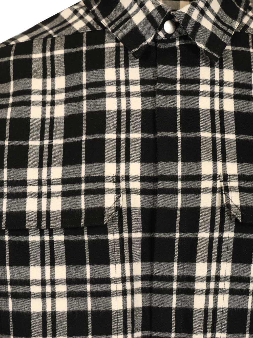 Rick Owens Temple Checked Cotton Shirt Jackets - Black | 8366f2f6c21b92c5839e8a9a1bb1e0b30b1ffc21