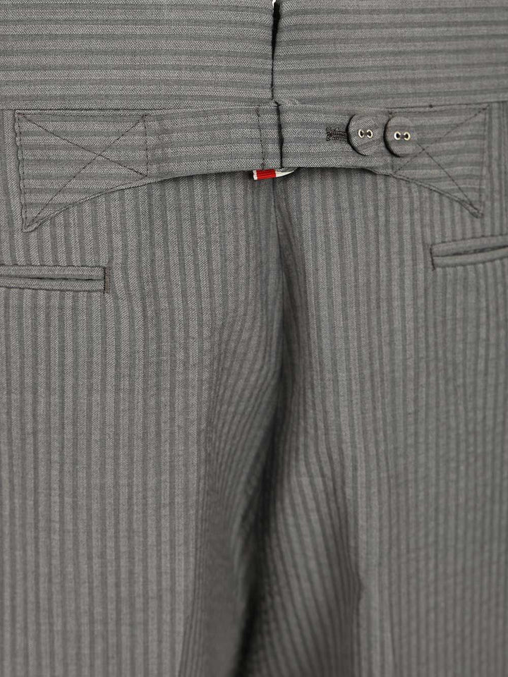 Thom Browne Seersucker Shorts Jackets - Grey | 1d433bca6a61e85bbec03867de7e0d351f723c2c