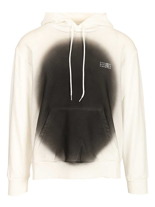 Spray Print Sweatshirt Sweatshirts White