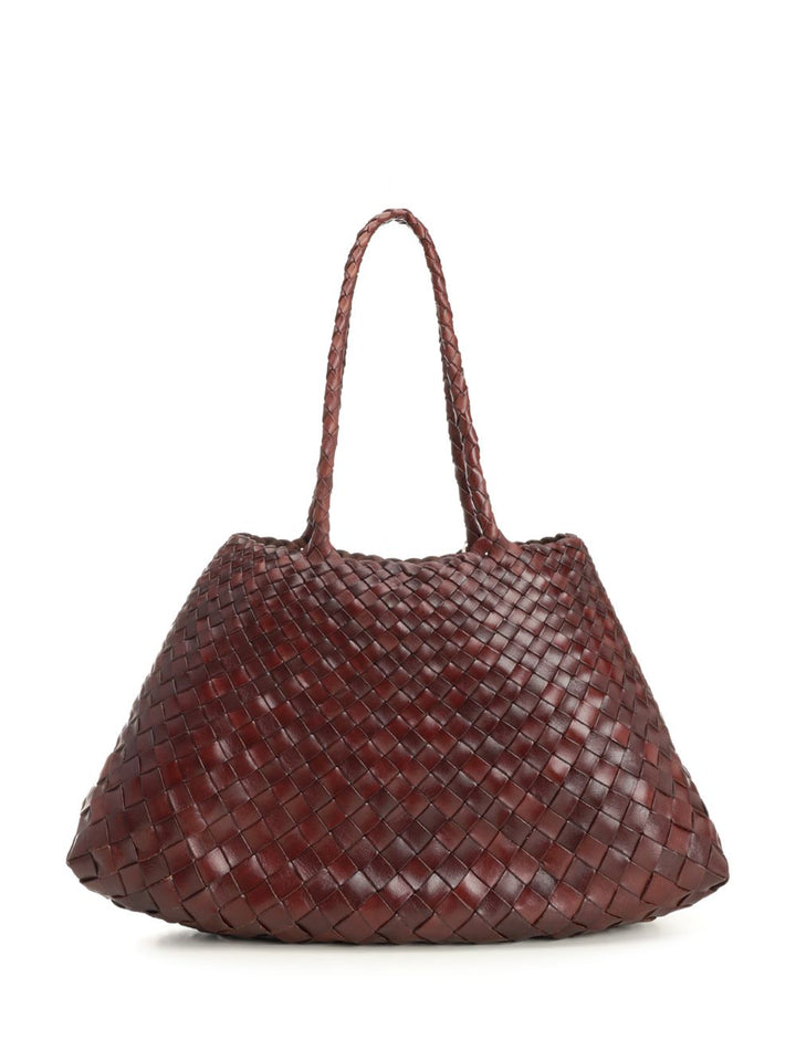 Dragon Diffusion Santa Croce Big Woven Leather Tote Bag Shoulder Bags - Brown | c61ad7dd971675104eaf64dad299630c9cb316ad