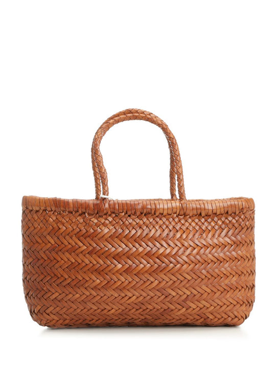 Mini Flat Gora Handbags Brown