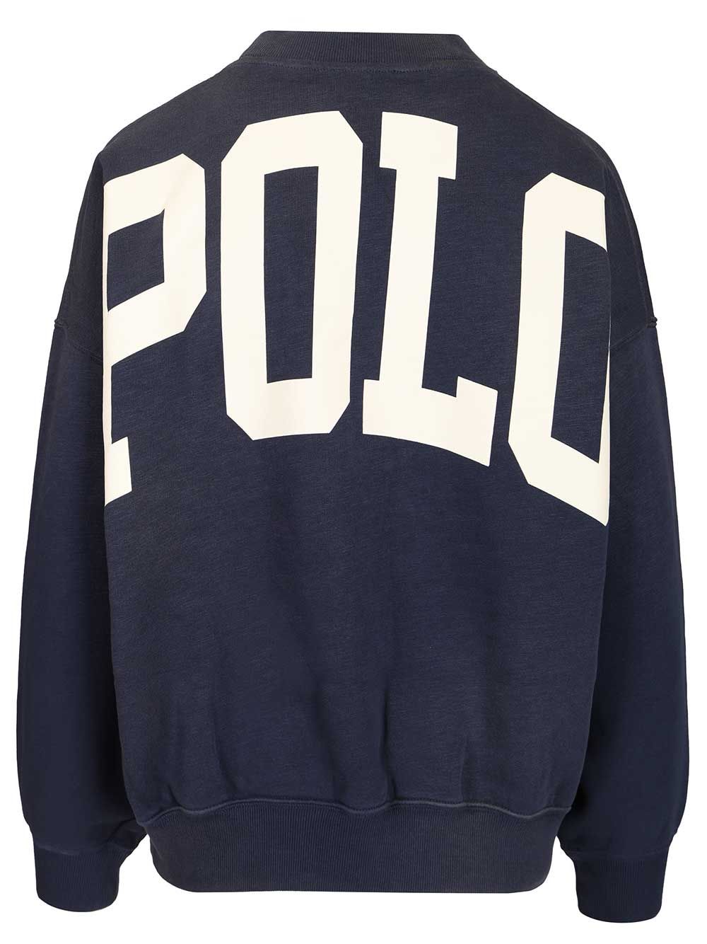 Polo Ralph Lauren Oversized Sweatshirt Sweatshirts - Blue | f338e62cbeaa01faae15d24248af819600c6464c