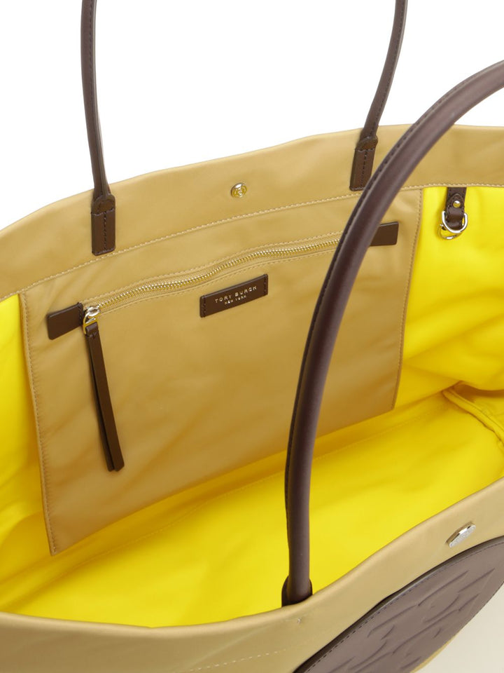 Tory Burch Ella Twist Shopping Bag Shoulder Bags - Brown | d42b76c13843db169cb7a33bfb6948eed98ea26b