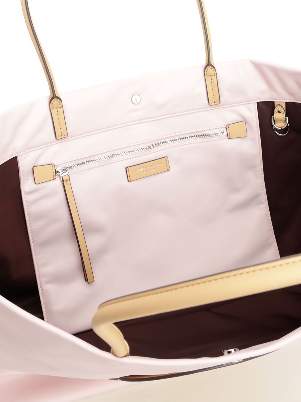 Tory Burch Ella Twist Shopping Bag Shoulder Bags - Rose | 3ef886047269ee5b43af3780ebc4bec0bb156c37