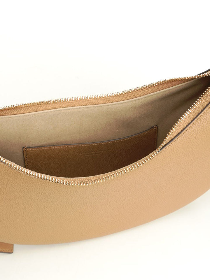 Tory Burch Romy Half Moon Bag Shoulder Bags - Brown | f2834539a665046496b4fdb394b88a40426a5af7