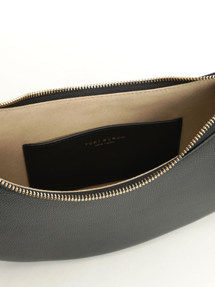 Tory Burch Romy Half Moon Bag Shoulder Bags - Black | c5bf81503be9565e7c4876a7e0db64540b5adbc3