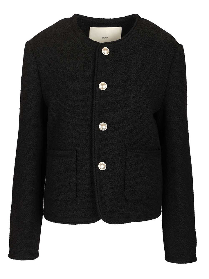 Dunst Bouclé Tweed Jacket Jackets - Black | f20a2118a2729d52a65b23cbf8a69dd10b2c09b3
