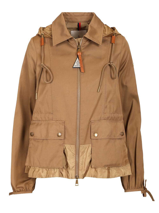 Adenium Hooded Jacket Jackets Beige