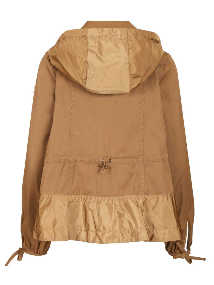 Moncler Adenium Hooded Jacket Jackets - Beige | feec59ced093eab04b96c4539107abe58e890d11