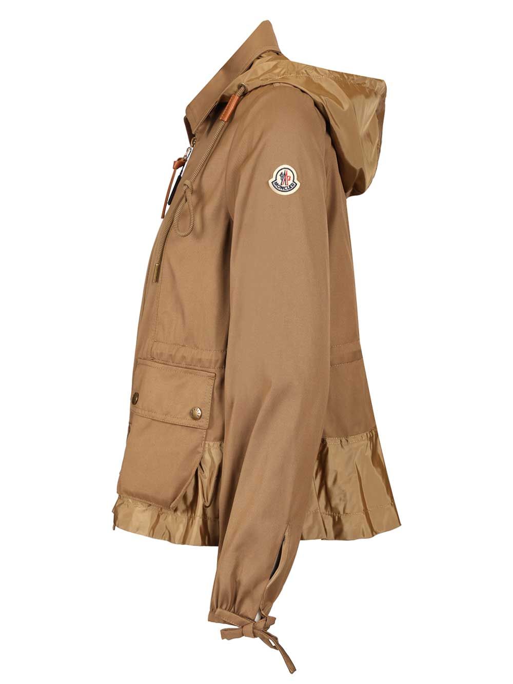 Moncler Adenium Hooded Jacket Jackets - Beige | efaa41930e0defeff208c6a2e356bf091ef60038