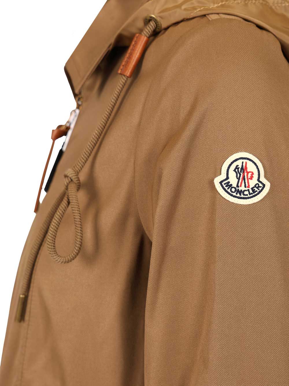 Moncler Adenium Hooded Jacket Jackets - Beige | dd75c4cf3fbe48d4e9d9161e33e935acc3462fc7