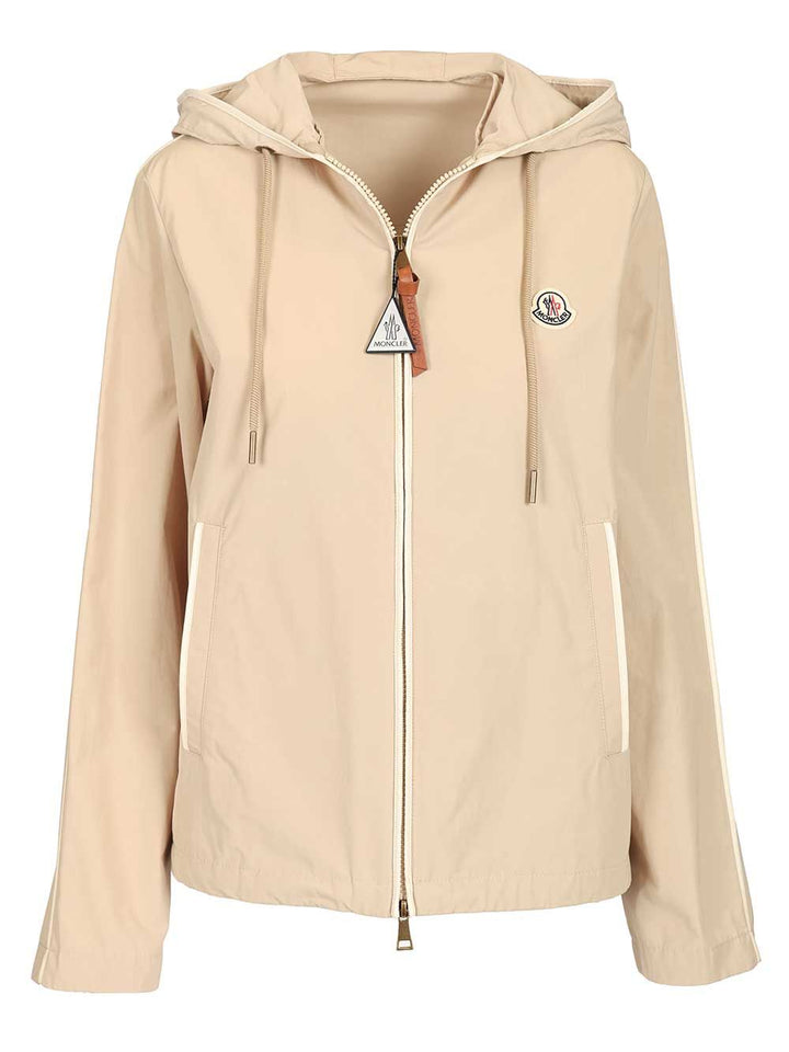 Moncler Sarracenia Hooded Jacket Jackets - Beige | 114769e09383287ea28a7f917926ee560b337bc0