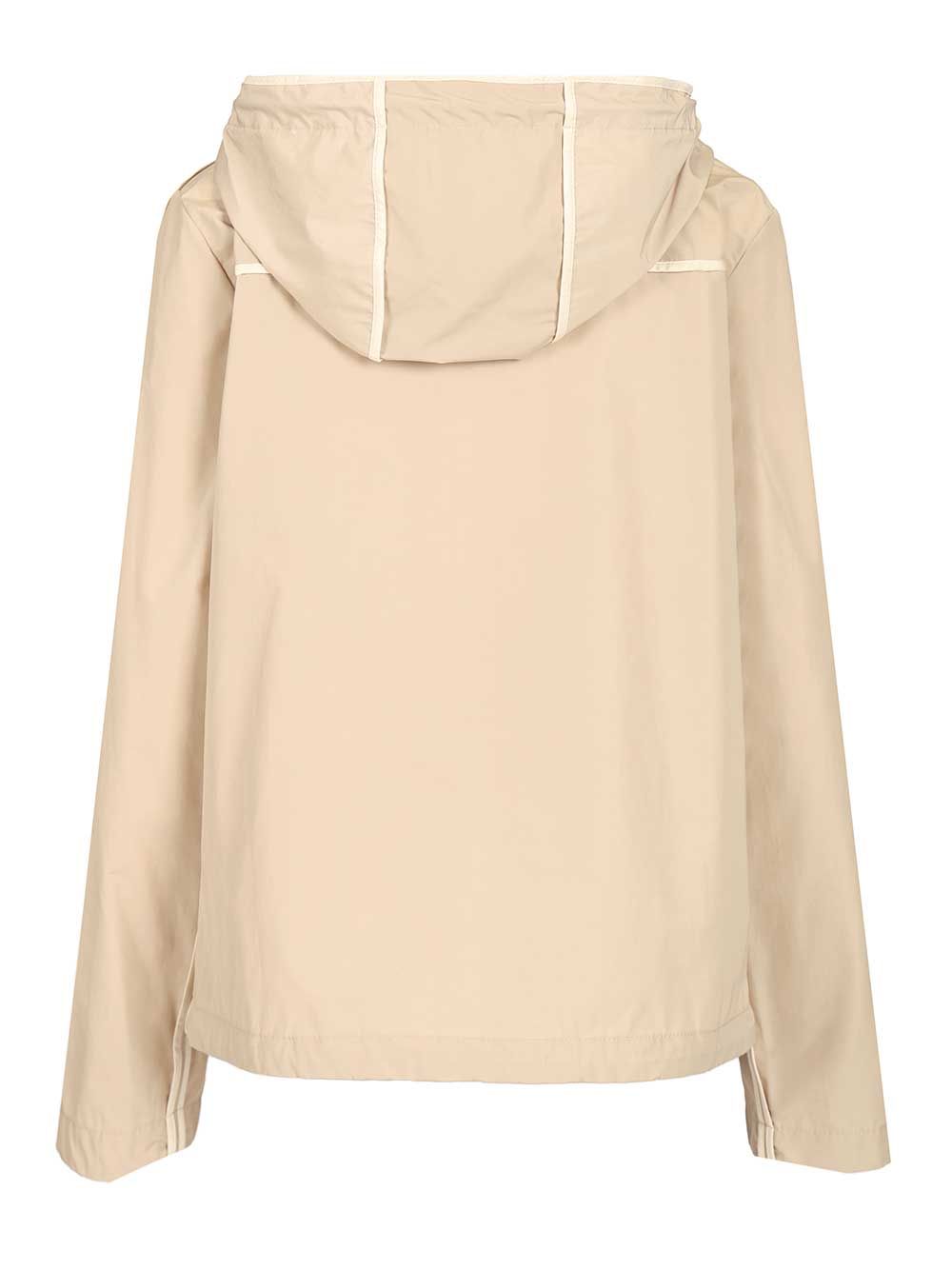 Moncler Sarracenia Hooded Jacket Jackets - Beige | 2b81ffd5ea6d9bea11ac1ad736e5c4d36f11cde0