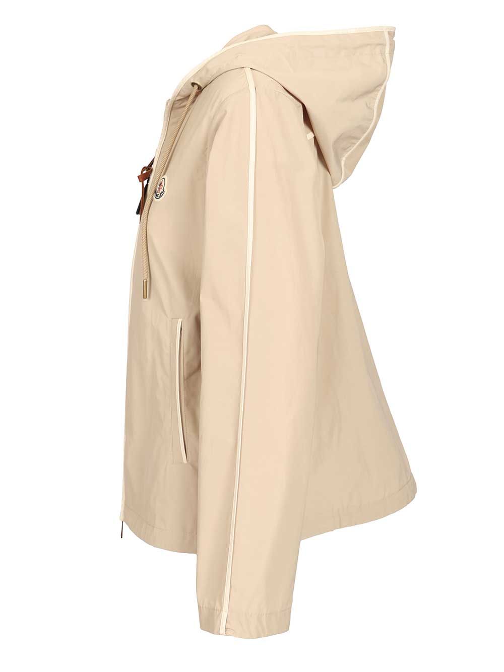 Moncler Sarracenia Hooded Jacket Jackets - Beige | 0864b4e0c1cd35bf1e4c4e545864fad8a9cce89a