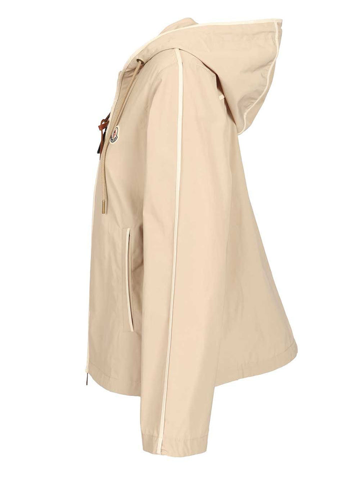 Moncler Sarracenia Hooded Jacket Jackets - Beige | 0864b4e0c1cd35bf1e4c4e545864fad8a9cce89a
