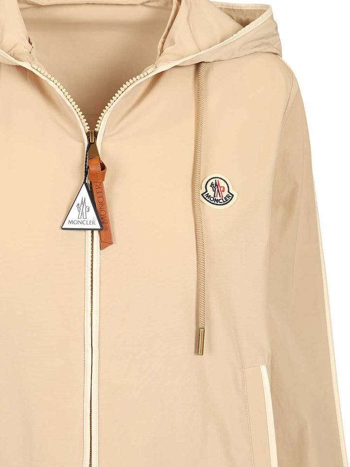 Moncler Sarracenia Hooded Jacket Jackets - Beige | 479104278b2d9698c5628ca298250c45b0482020