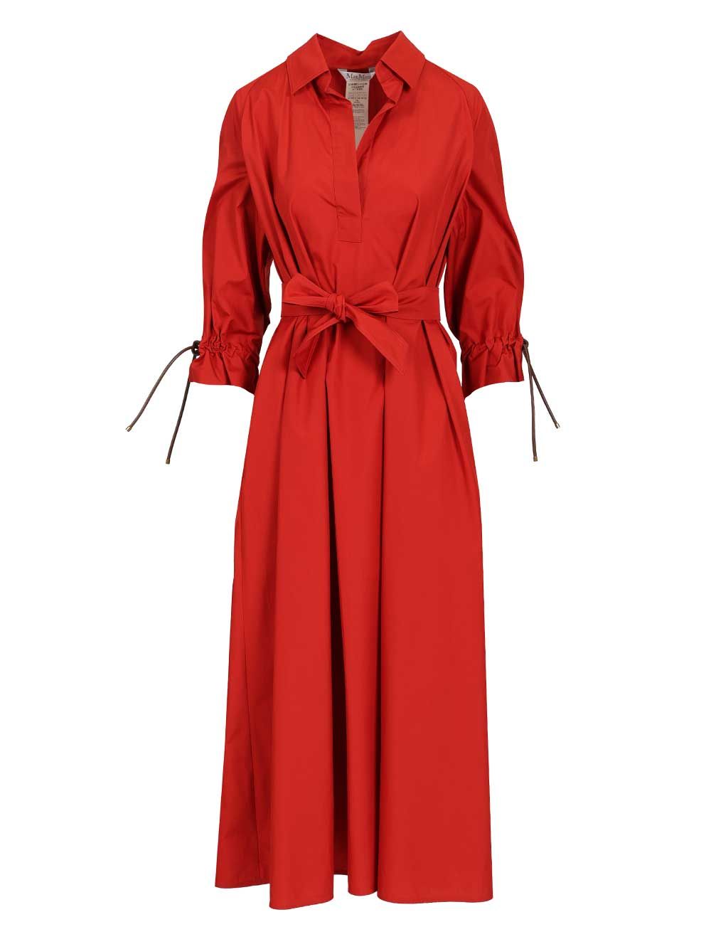 Max Mara Oversized Dress Dresses - Red | 42ff64a9cde8a6590a54a360873b32e70b656870