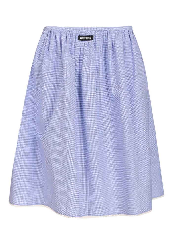 Miu Miu Gingham Skirt Skirts - Multicolor | 4b0c0dba3b4e4d729500da706246049cfde2210b