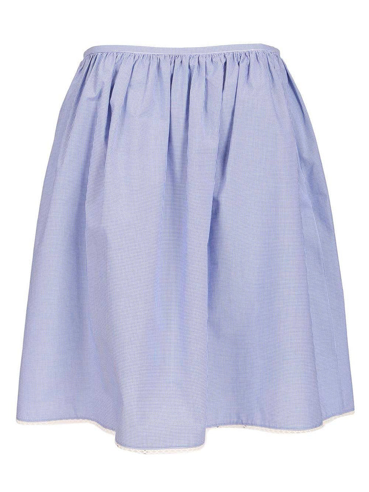 Miu Miu Gingham Skirt Skirts - Multicolor | e9768fc3005fa6e8f3fa3ddf006e4b3900ec3f62
