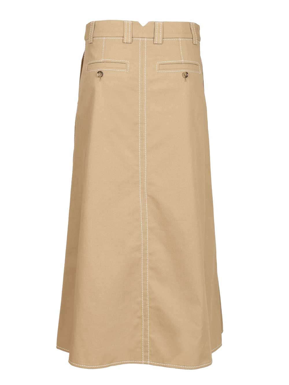 Ami Long A-Line Skirt Skirts - Beige | 5f02f89ed29e4733fffcd41957a6a63221bf5706