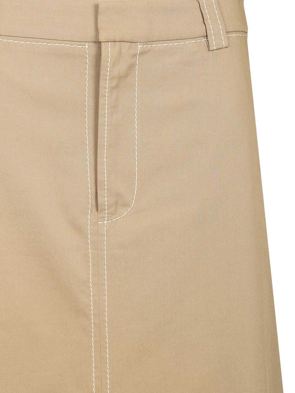 Ami Long A-Line Skirt Skirts - Beige | a7e0b4e9f841408f3987467bd4529c24fd53d3df