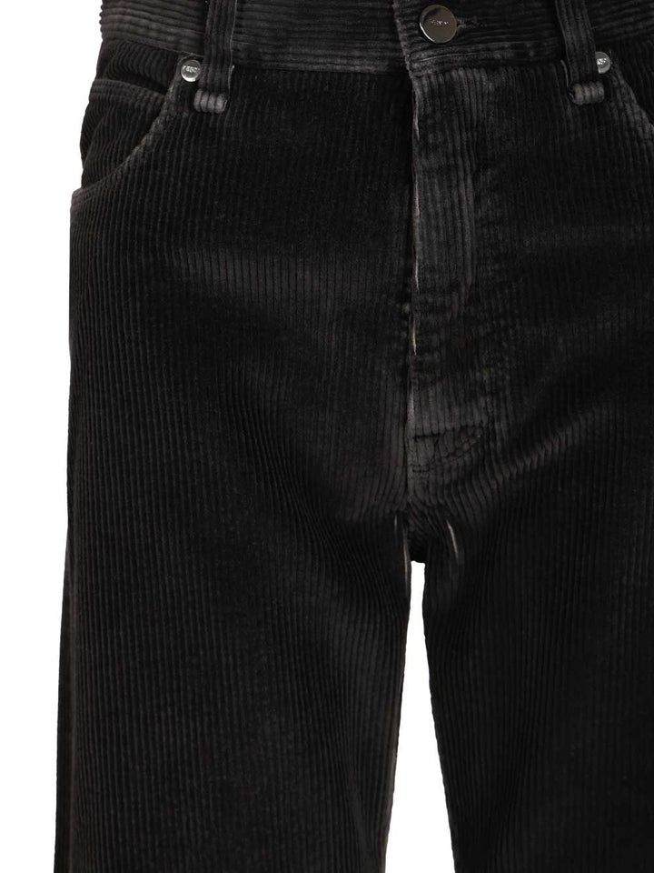 Fendi Corduroy Trousers Jeans - Black | 09c879b78359b15cebac6e1c8773bfbd828e7ee4