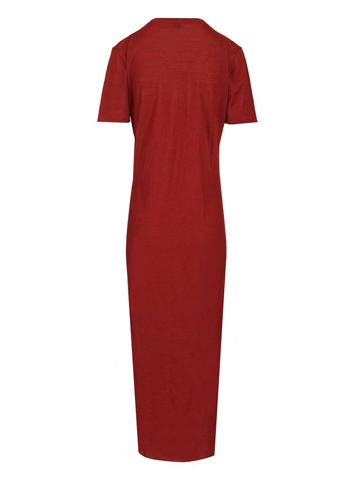 Saint Laurent T-Shirt Dress Dresses - Bordeaux | e6b25d3a80389627e580babffe2abf1a0d9c6bee
