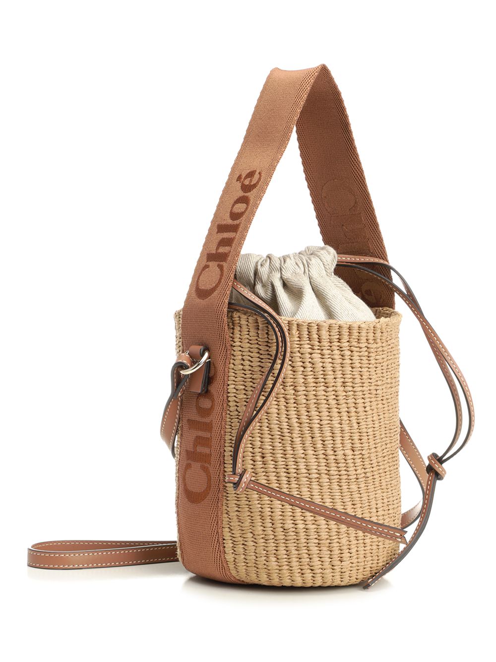 Chloe' Woody Handbags - Beige | d79a07edeb34735dc3ab39c9f69d4c289edd4183