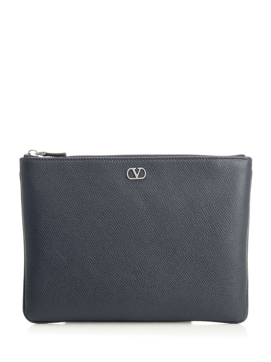 Vlogo Signature Small Leather Goods Blue