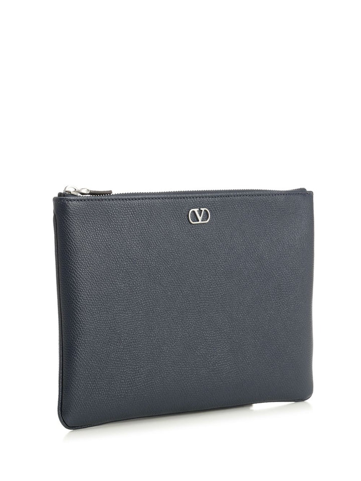 Valentino Garavani Vlogo Signature Small leather goods - Blue | 0a1513ecf9d97b2411aed7972cdd0473ba10ee3c