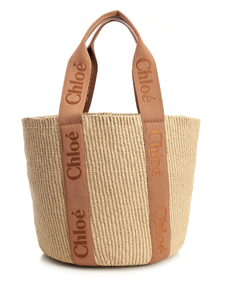 Chloe' Woody Shoulder Bags - Brown | efd8cda54f5fa42d1cede4f7c6875b3d808efb05