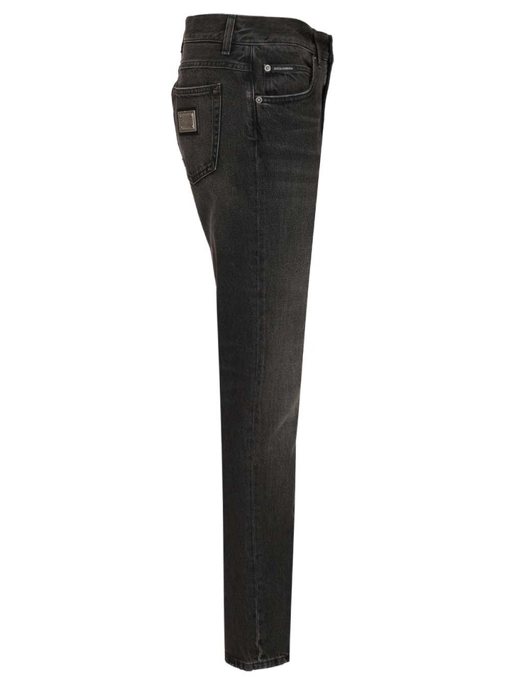 Dolce & Gabbana Regular-Fit Jeans - Black | efbb29a0225b727ac5e8d23c3fddc53ebcd3ed8b
