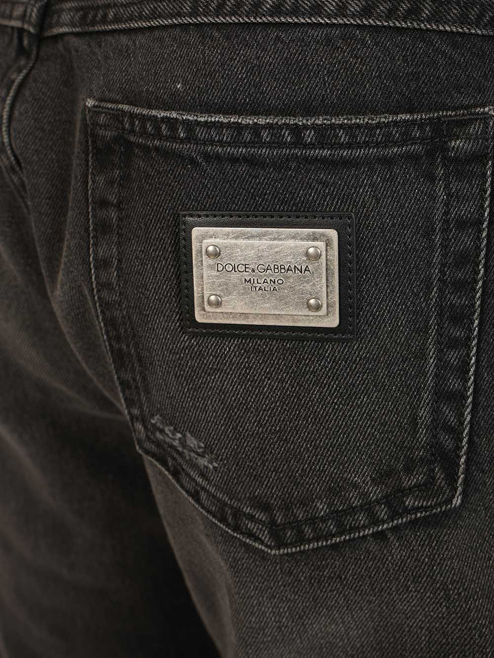 Dolce & Gabbana Regular-Fit Jeans - Black | 9d1fe1c9e7a005fbfb806b1b6dec30772b73a8ac