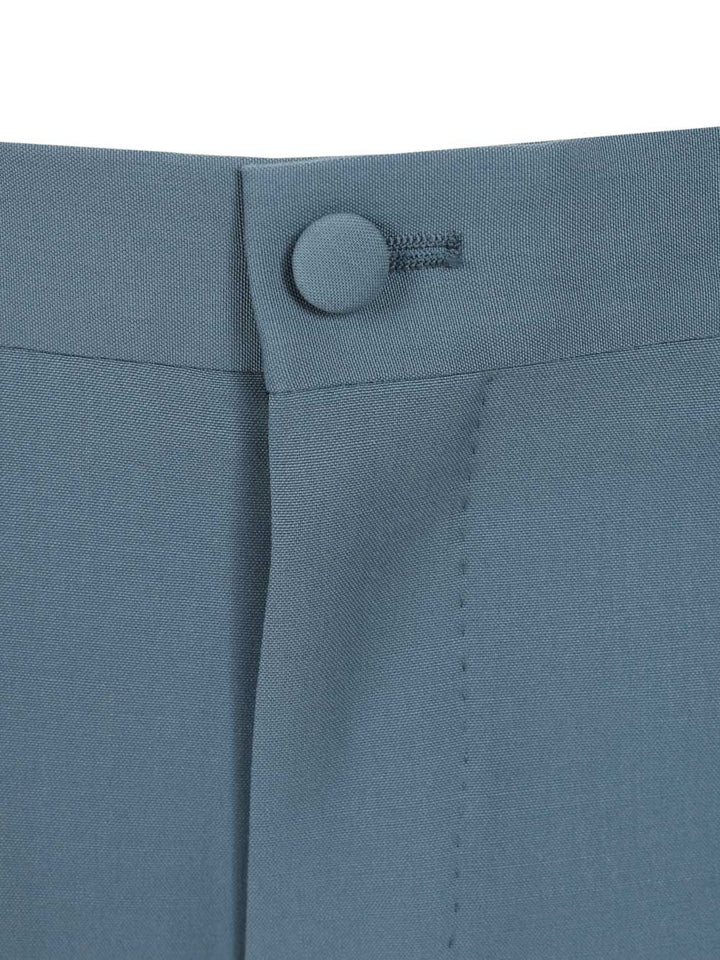 Dolce & Gabbana Wool Poplin Trousers - Light blue | 069982e043e0a38eb3413042c8ca37630cfa2181
